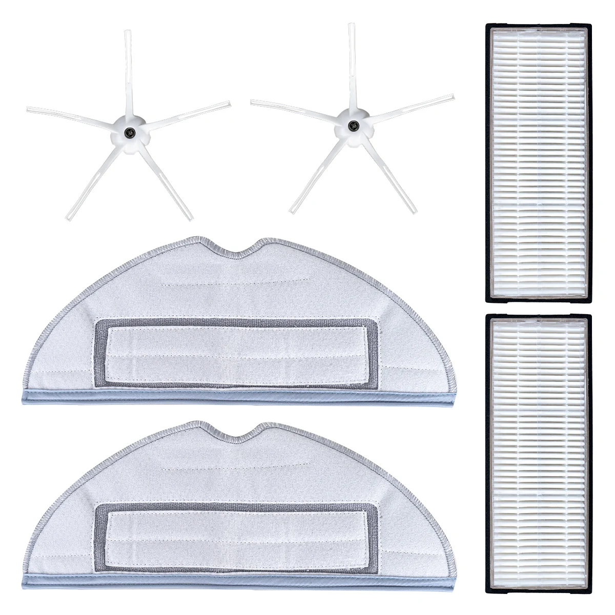 Cepillo de filtro HEPA para Xiaomi Roborock T7S, T7plus, S7, S7MAX, S70, almohadillas de aspiradora Robot, paño de fregona lavable reutilizable