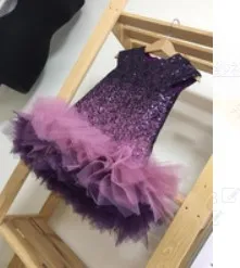 فستان فراشة للفتيات الصغيرات الصغار مزين بالترتر المتلألئ من التول فساتين زفاف رسمية لأعياد الميلاد 2-10T