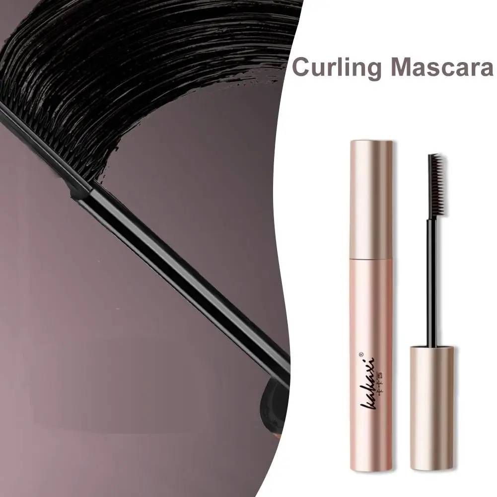 Mascara in fibra di seta spessa e lunga Super Volume Curling Eye donna ciglia cosmetiche allungamento trucco nero impermeabile N6H2