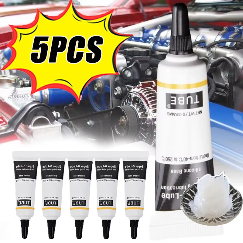 5PCS Automotive Bearing Grease Waterproof Sealing Silicone Grease Chemical Maintenance Oil Bicycle Wheel Drum Lubricant