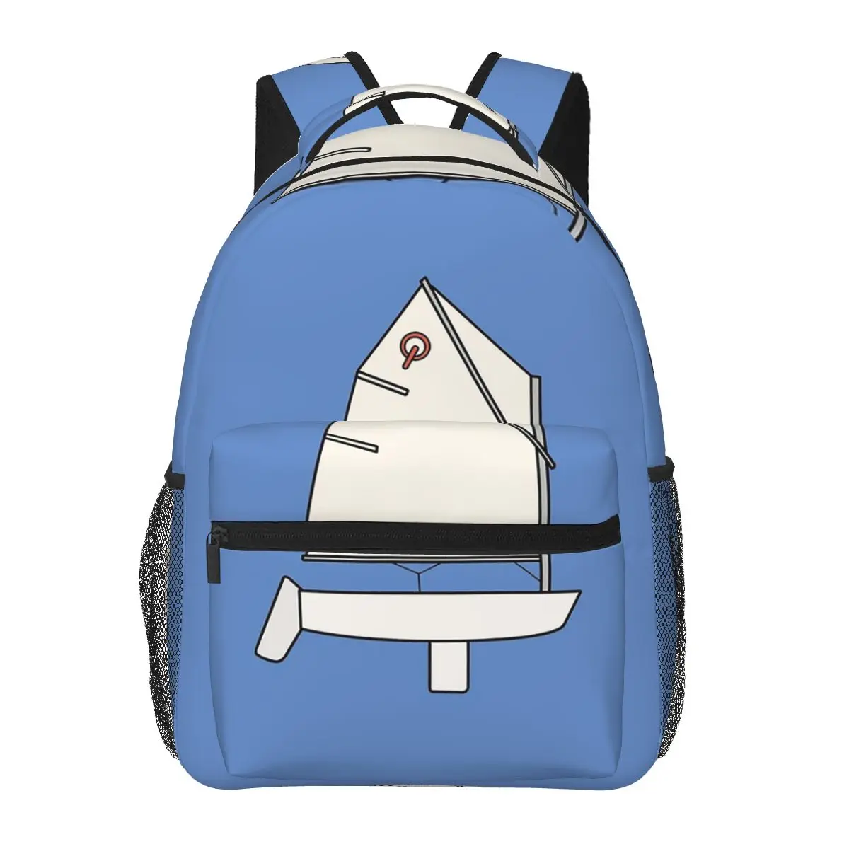 Optimist Sailboat Backpacks Boys Girls Bookbag Children School Bags Cartoon Kids Rucksack Shoulder Bag Large Capacity