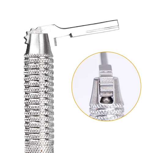 Imagen 2 del producto Mango de bisturí ajustable, hoja de acero inoxidable, soporte para cuchillos, instrumentos quirúrgicos médicos de odontología, 1 ud.