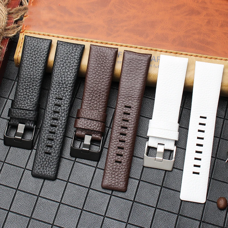 Genuine Leather Watch band For Diesel Watch Belt DZ7257 1657 4323 7314 7313 7371 1399 1206 straps 22mm 24 26 27 28 30mm Bracelet