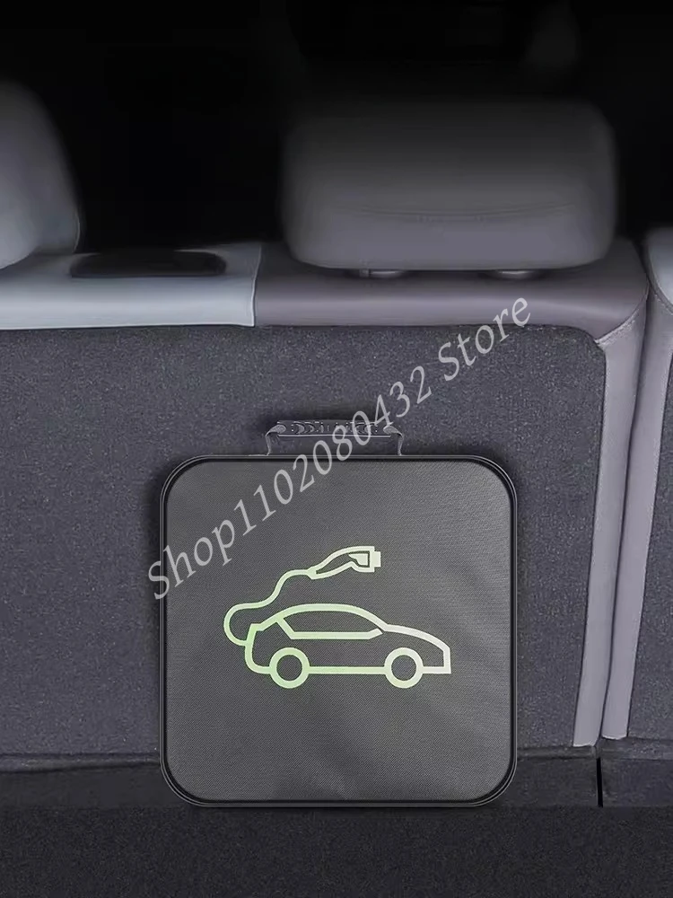 Charging Gun Device Cable Storage Bag Box Bag For BYD Sealion 8 TANG L 2025 2026 Car Storage Bag