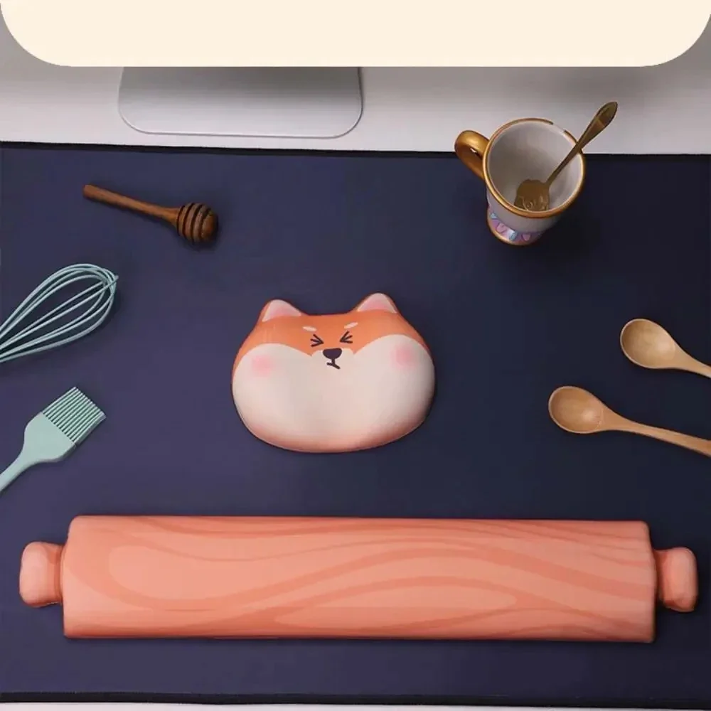 

Office Computer Mouse Pad Hand Elbow Cushion Shiba Inu Wrist Guard Protector Cute Dog Pillow Support