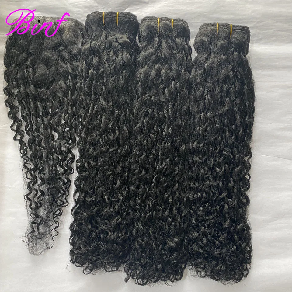 Großhandel Burmesische Pixie Curly Bundles mit HD Lace Closure Echthaar-Bundles Angebot Vietnamesische Rohhaar-Bundles Spirallockiges Haar – Detail 4