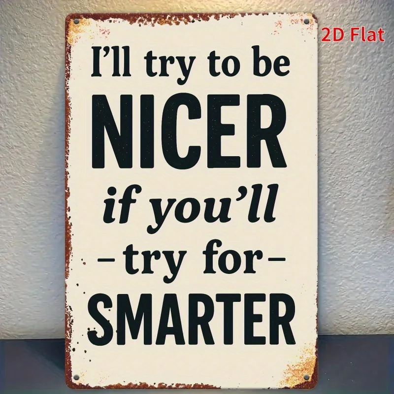 Vintage-Inspired Inspirational Quote Metal Wall Art 