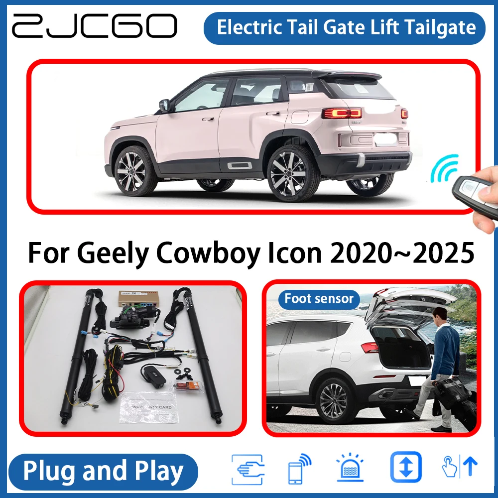 

for Geely Cowboy Icon 2020~2025 Automatic Powered Tailgate Power Liftgate Electric Tail Gate Lift Assisting System