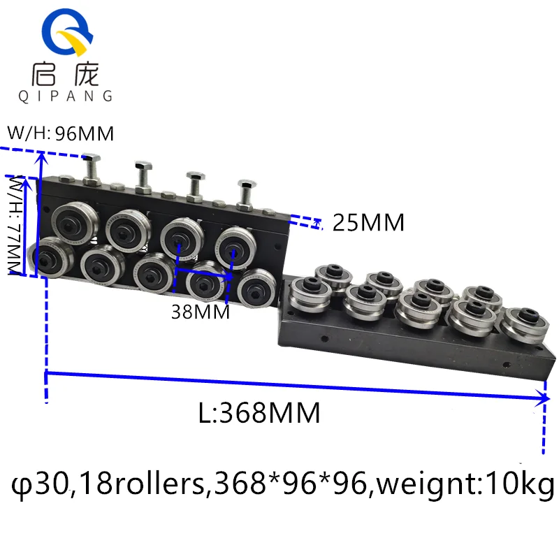 

Qipang φ 30 mm Rollers 1.5 -3 mm Aluminium Copper Wire Straightener Tube Straightening Tool Steel Wire Straightening Machine