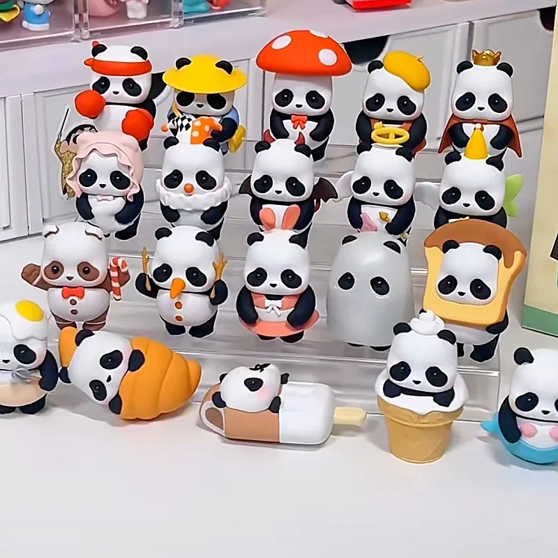 

Милая кукла панда, слепая коробка, универсальная серия, рулон миниме, модная игрушка для девочек, подарок на день рождения, Рождество, детские подвески