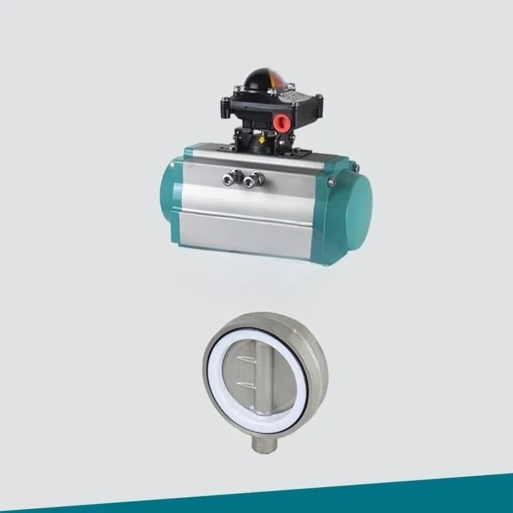 Pneumatic soft seal butterfly valve
