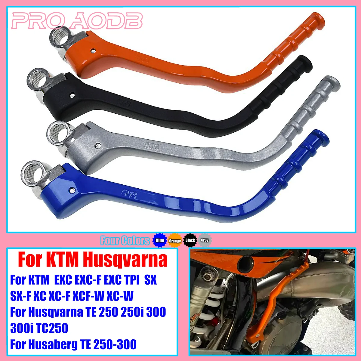 

Motocross Kick Start Starter Lever Pedal For KTM 250 300 350 400 450 500 525 530 EXC EXC-F XC XC-F XCW XCW-F SX SX-F 1998-2019