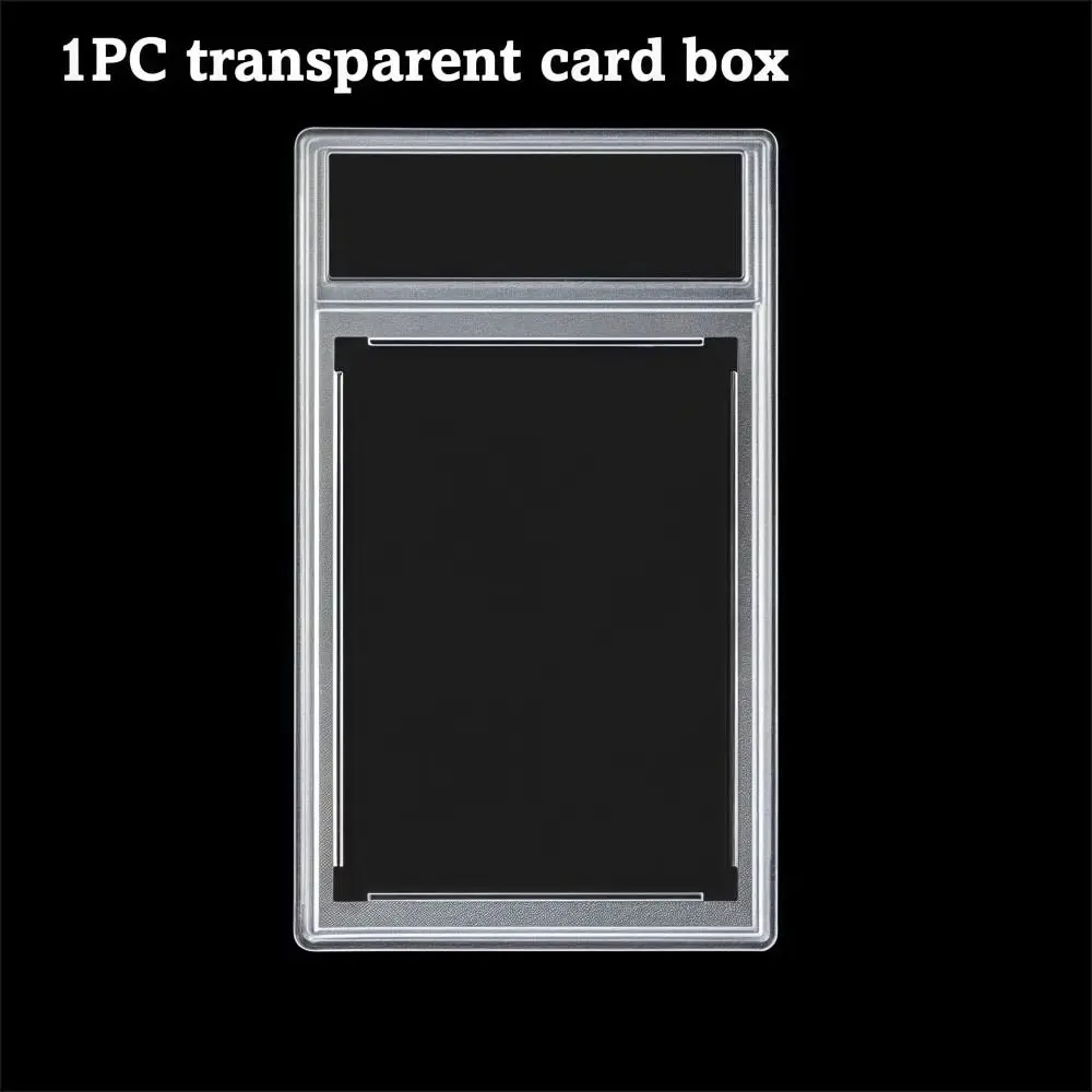 Transparent Graded Card Case Removable Sturdy 35PT Collectible Card Box Durable UV Protection Trading Card Protection Box