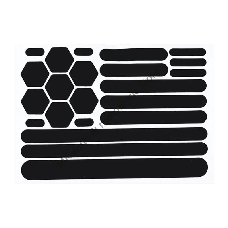 Quick Apply Reflective Adhesive Decals For Motorcycle And Bike Helmets