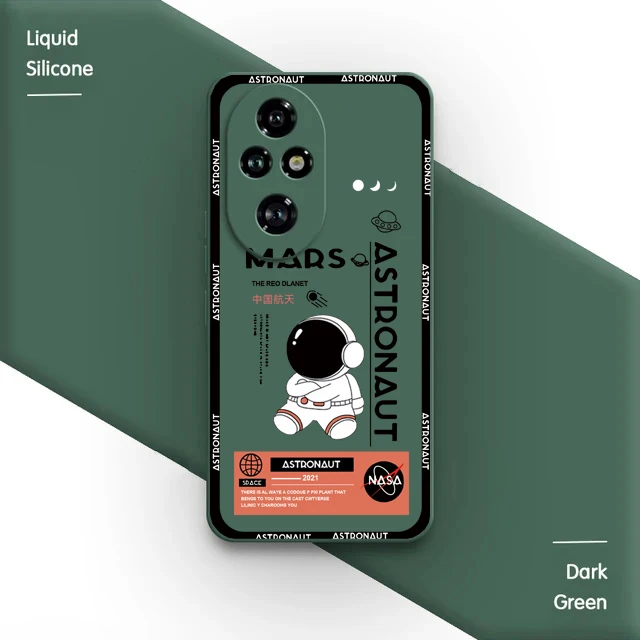 For Honor 200 Pro Case For Honor 200 Honor 100 Pro 90 90 Pro 90 Lite 70 50 20 8A 9X Cover Arm hugging astronaut Pattern