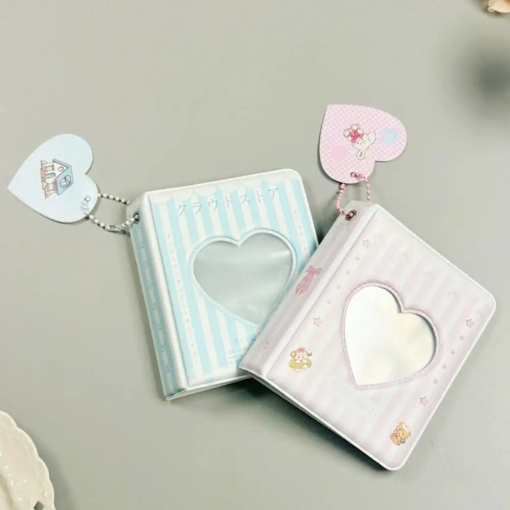 

Сумка с рукавами из полипропилена, альбом с полым сердцем, органайзер для карт, мини-фотокарточки, альбом для хранения фотографий, кавайная книга для хранения фотографий, дети