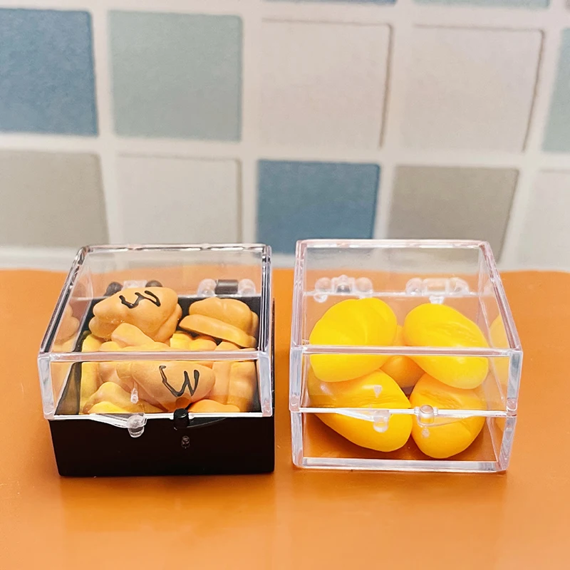 1 Set Heerlijke Poppenhuis Simulatie Voedsel Speelgoed Fruit Aardbei Sushi Jam Bento Box Model Diy Accessoires Voor Mini Meubelen