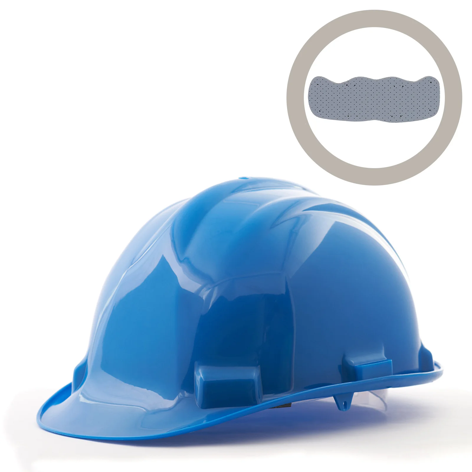 Banda para el sudor para sombrero de seguridad, almohadilla absorbente de sudor reemplazable para forro de casco, accesorio para trabajador, transpirable y cómodo, 6 uds.