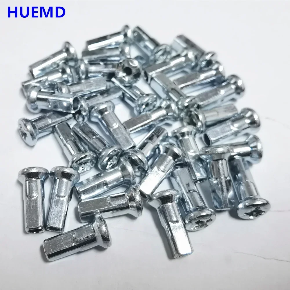 36pcs/lot Motocycle rims Nipples For Diameter 3.18-3.2mm 10G E-bike Spokes Sliver Color Spoke Caps