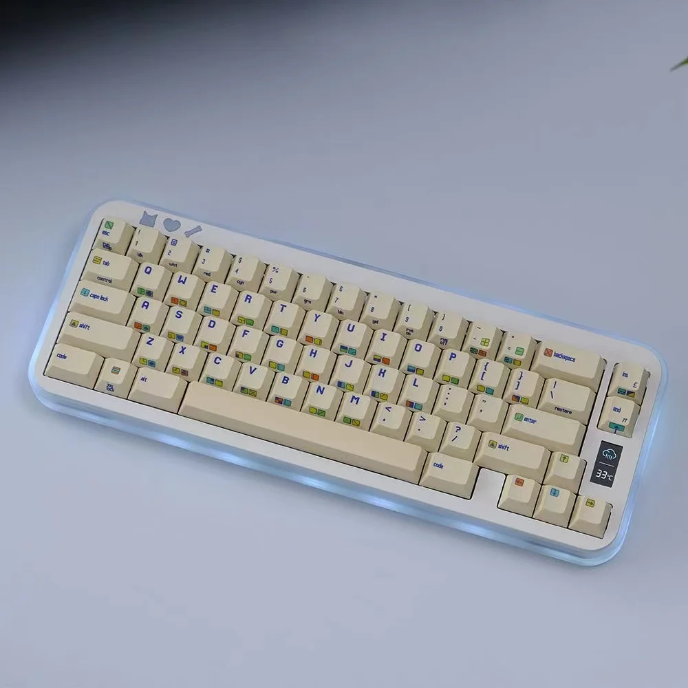 Barra de espaço dividida do teclado, Keycap C64, perfil cereja, PBT, PBT, sublimação da tintura, teclado do jogo do MX, 1 grupo