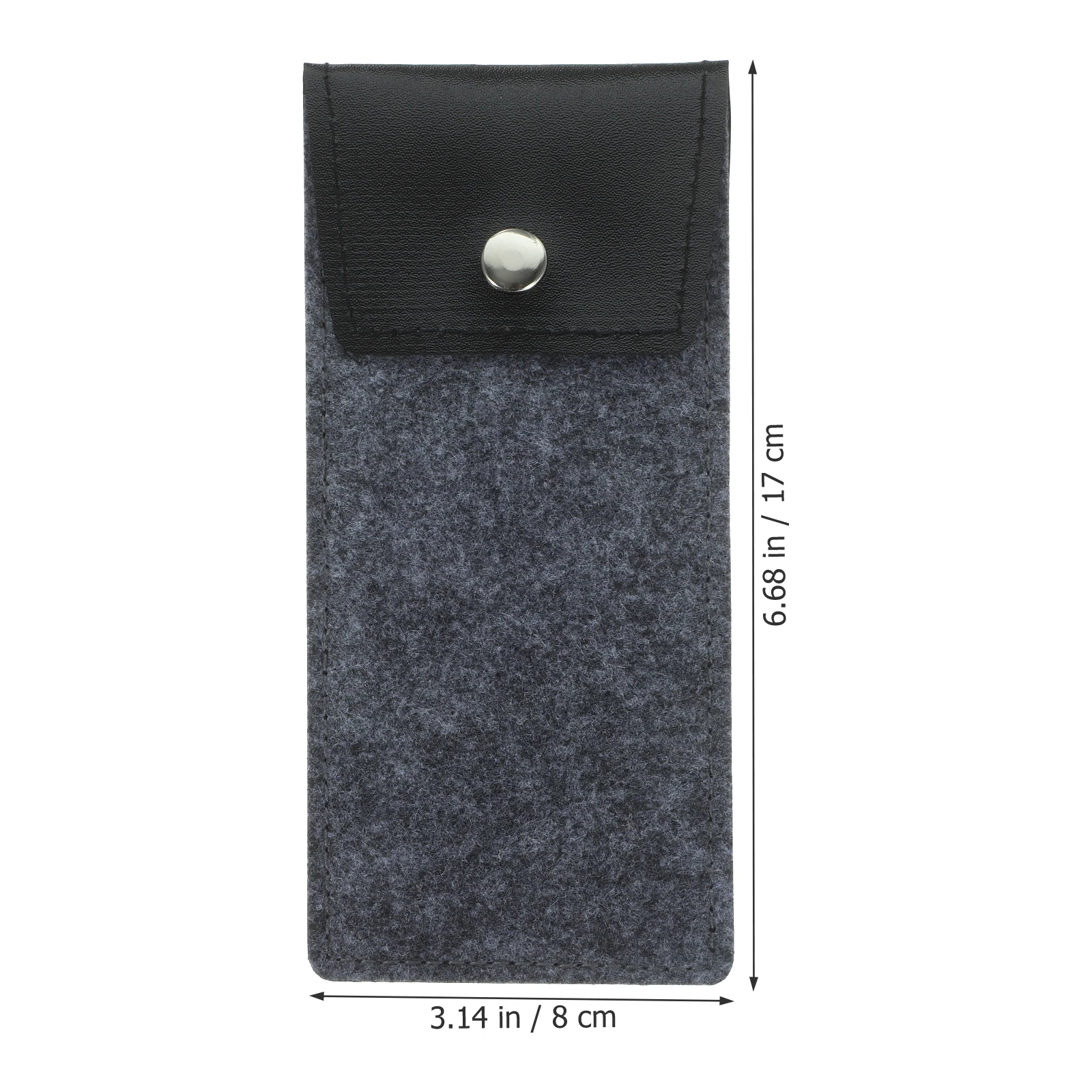 

3pcs Glasses Pouch Felt Soft Eyeglass Cases Sunglasses Holder Bag Dark Grey Travel Reading Glasses Bag Compact Size Durable
