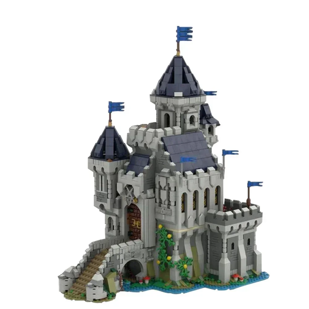 

Gobricks MOC Черный Сокол Рыцарь Замок 31120 Средневековый Замок Альтернативная сборная модель Кирпичи Креативный строительный блок Игрушка для подарка