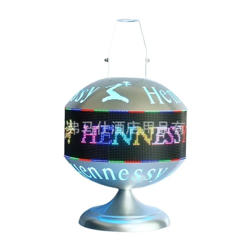 Bar luminous wine seat LED starry sky ball desktop wine tray ornament KTV nightclub decoration wine creative display stand
