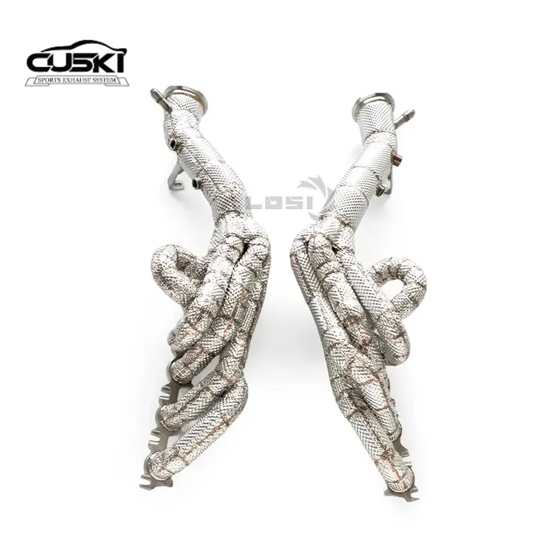 

Аксессуары для модификации автомобильных выхлопных газов из нержавеющей стали, подходящие для гоночного коллектора Lamborghini LP560 5.2L 2013-2019