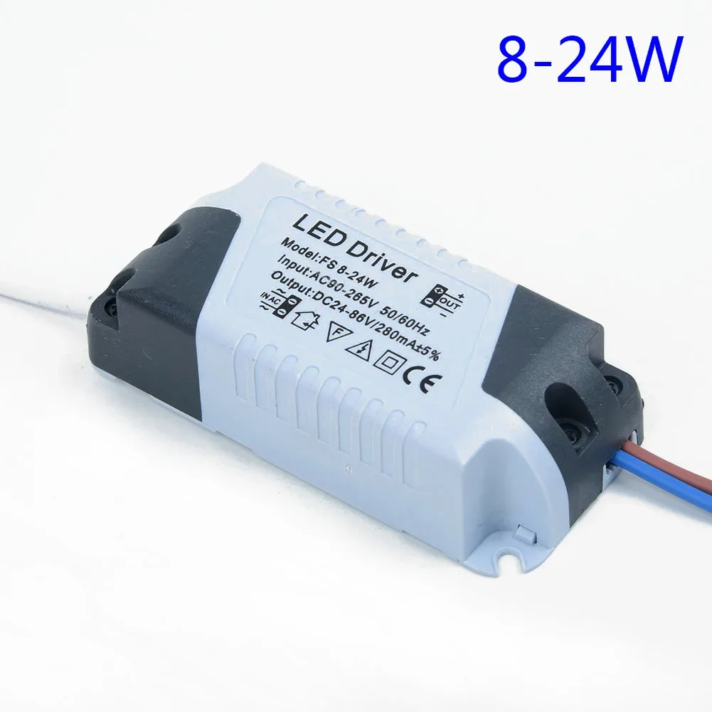 Driver de led 8-18w/8-24w, transformador de iluminação, adaptador de fonte de alimentação para lâmpadas led, tira 90-265v, driver de lâmpada de