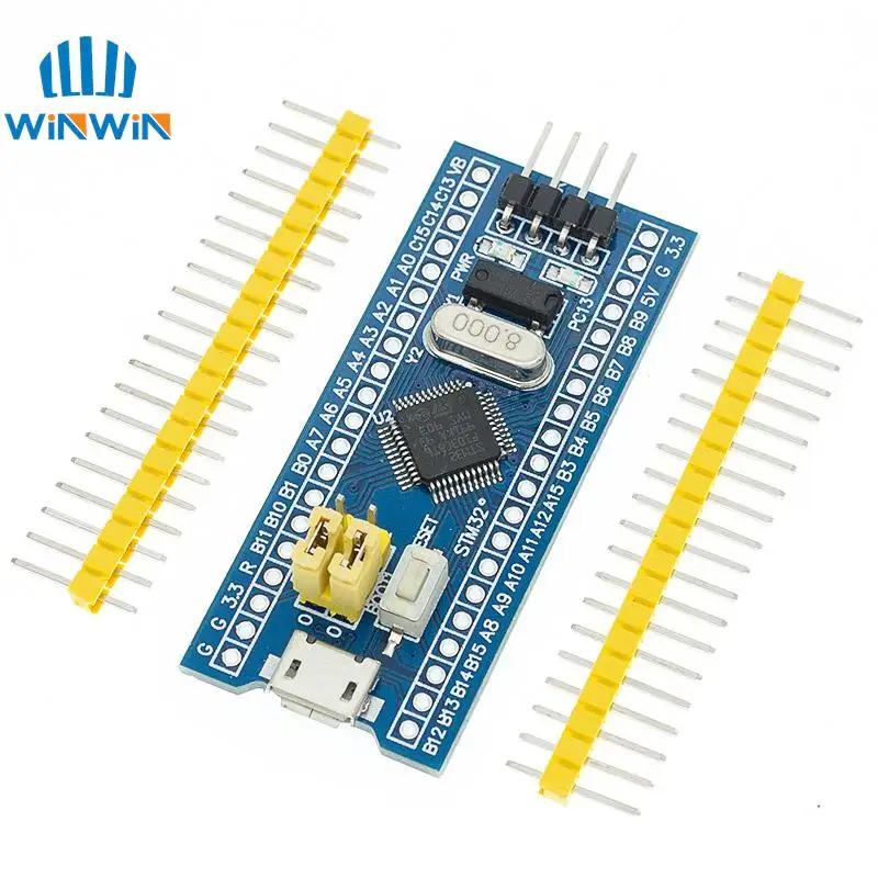 الأصلي STM32F103C6T6 STM32F103C8T6 ARM STM32 الحد الأدنى لوحة تطوير النظام وحدة لاردوينو ST-Link V2 Mini STM8 #3