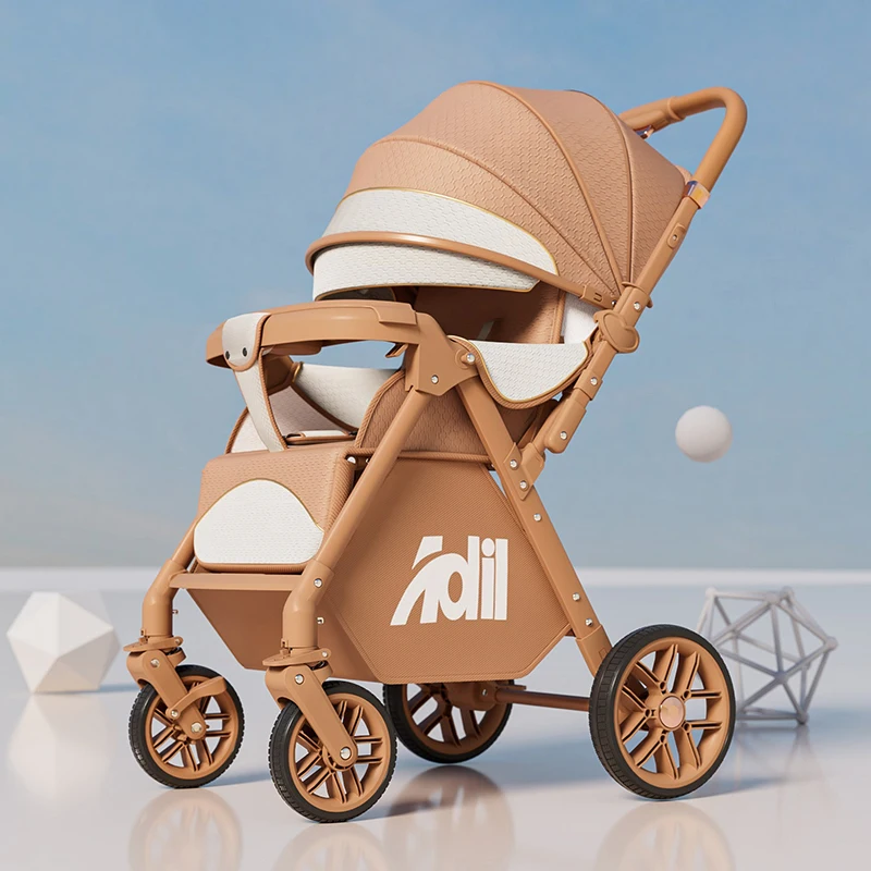 

2026 New Update Newborn Stroller 360° Protective Sleep Pod 90° Spine Protection Backrest 180° Flat Recline Two-Way Push Stroller