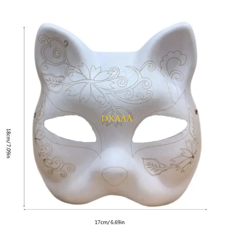 DXAA nieporządkowane maskarady maska maska papierowa maska do majsterkowania ręcznego farby dla dzieci dorosłych Halloween