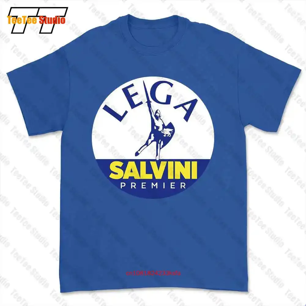 تي شيرت Lega Salvini Premier Logo إيطاليا إيطاليا تي شيرت 898V