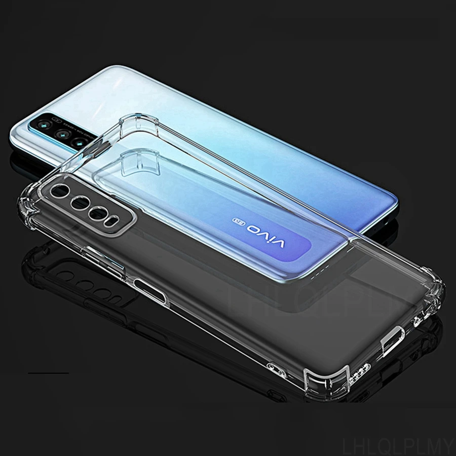 Thick Shockproof Silicone Case For Vivo V20 V21 V21E V23 V23E 5G Y72 Y52 Y11S V11 V17 Y12 Y15 Y17S Y20S Y21 Y30 Y33S Y53S Cover