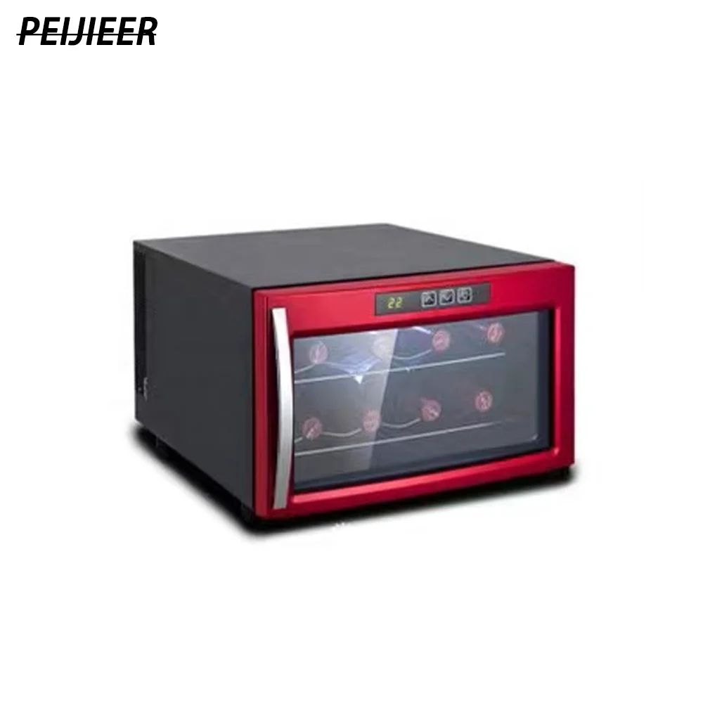 Лидер продаж, индивидуальный логотип, 4 бутылки, стеклянная дверь, винный холодильник, диспенсер для шкафа-холодильника