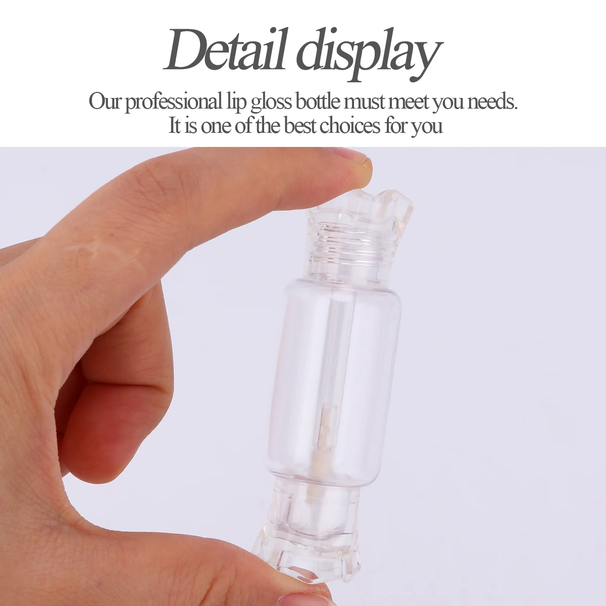 

12PCS DIY Lipstick Gloss Tube Empty Lip Gloss Bottles Lip Bottles Portable Lip Balm Container (Transparent)