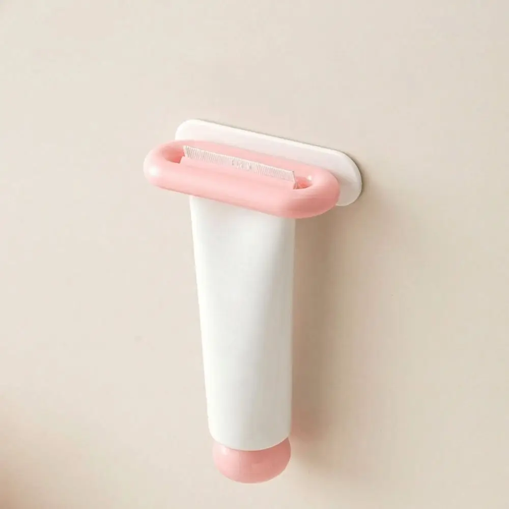 Punch-free Toothpaste Dispenser Self-adhesive Anti-lost Wall-Mounted Extruder Space Saving Dental Care Toothpaste Rack Travel