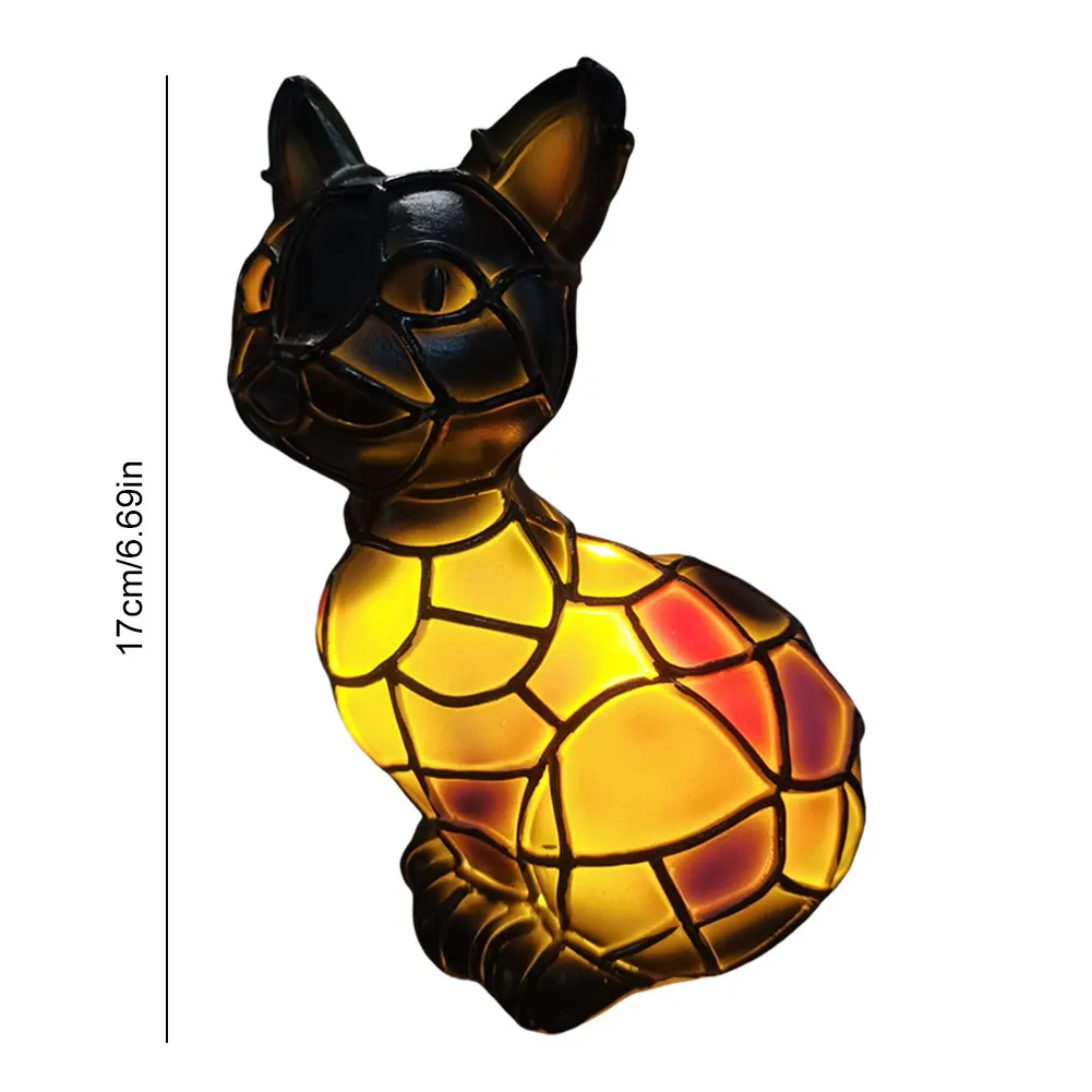 

Large Snowflake Ornament Corgi Lamp And Pug Lamp Dog Series Art Night Light Stained Resin French Handmade Desktop Decoration