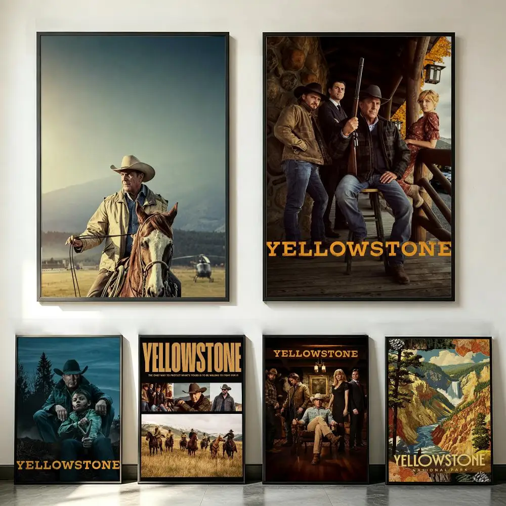 series Yellowstone Poster Poster HD Trendy SelfAdhesive Wall Art Print For Living Room Bedroom Dorm Office Home Gift
