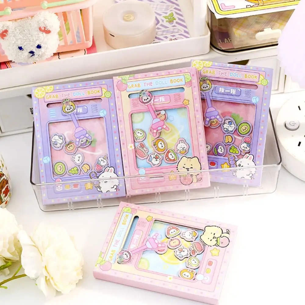 Portable Color Inner Page Capybara Notebook Cute Doll Claw Machine Small Notepad Kawaii Diary Square Writing Pad Diary