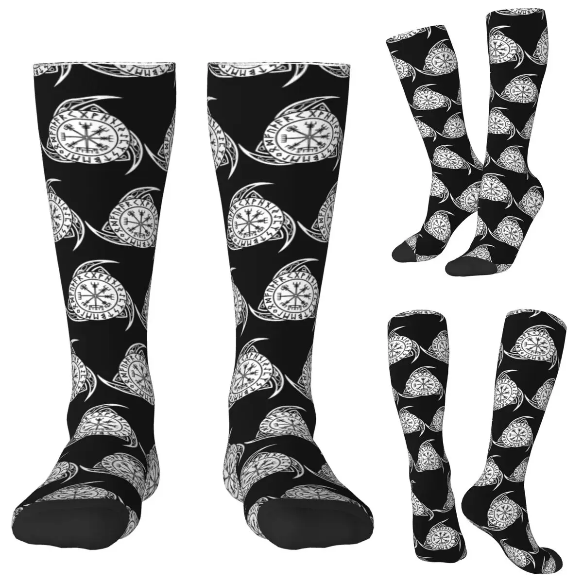 Norse Nordic Viking Celtic Socks Harajuku Stockings All Season Long Socks Accessories for Man Woman Gifts