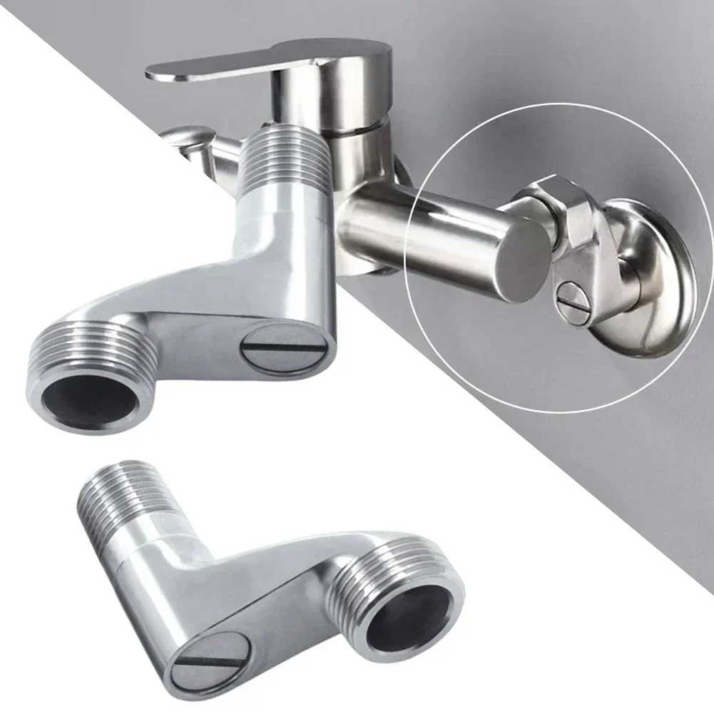 Width Adjustable Angle Valve Replacement Shower Faucet Adapter Part Stainless Steel Wall Mounted Bathroom Accessories 2Pcs/Set