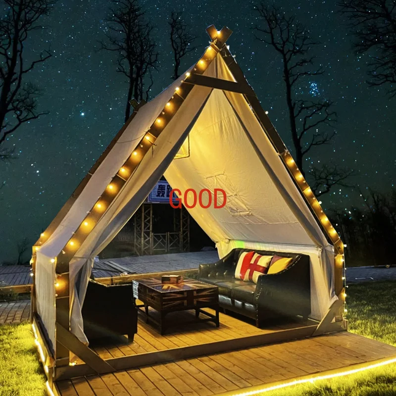 

Outdoor Triangle Tent Starry Sky Rainproof Scenic Area Camping B & B