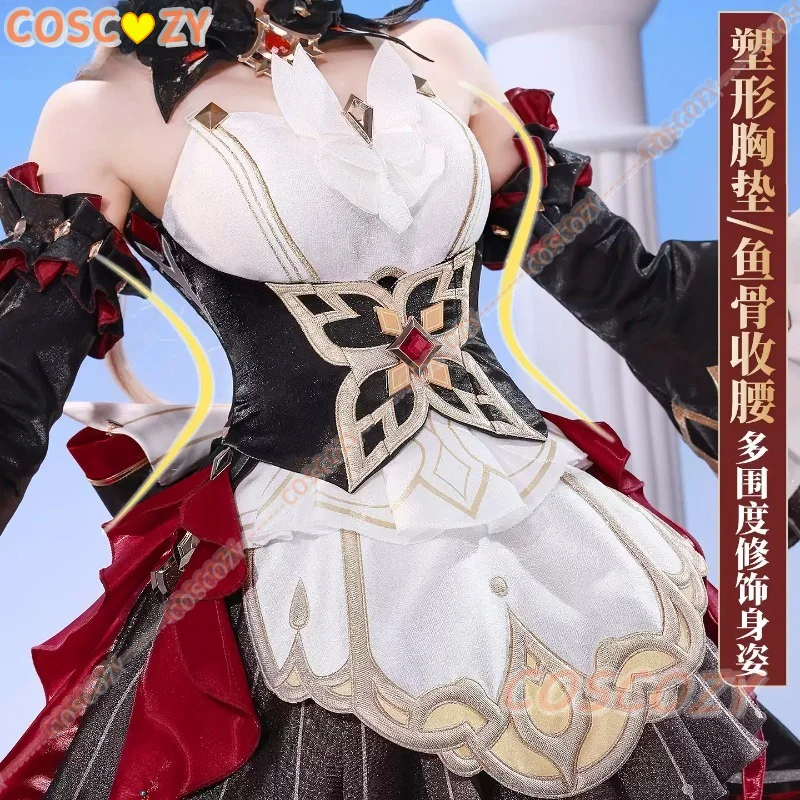 Presale High Quality Sandrone New Cosplay Costume Genshin Impact Women Fatui Harbinger Cute Maid Game Model Outfit Women Dress view 3
