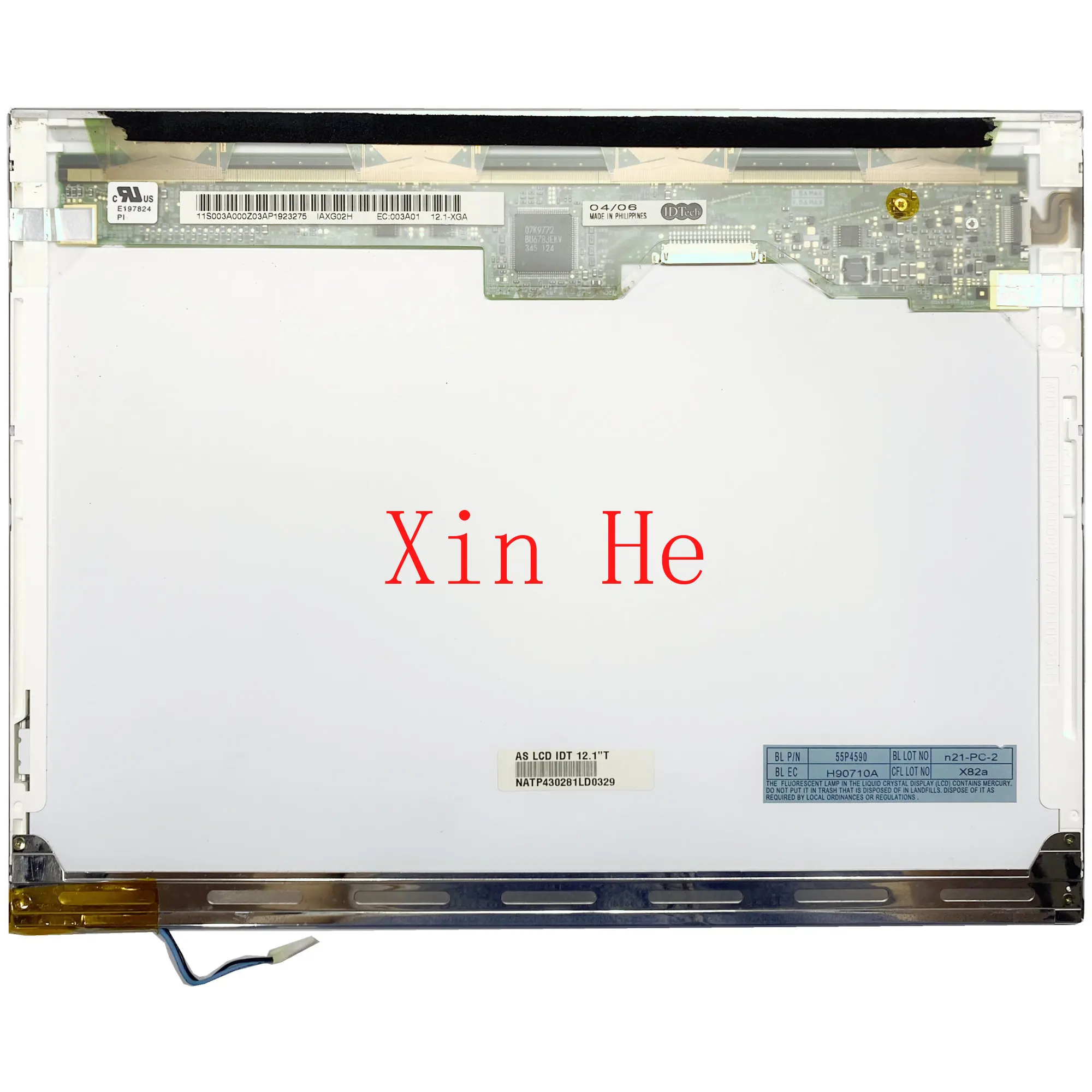 IAXG02H 12.1'' Laptop LCD Screen Display Panel Matrix 1024*768 LVDS 20 PINS