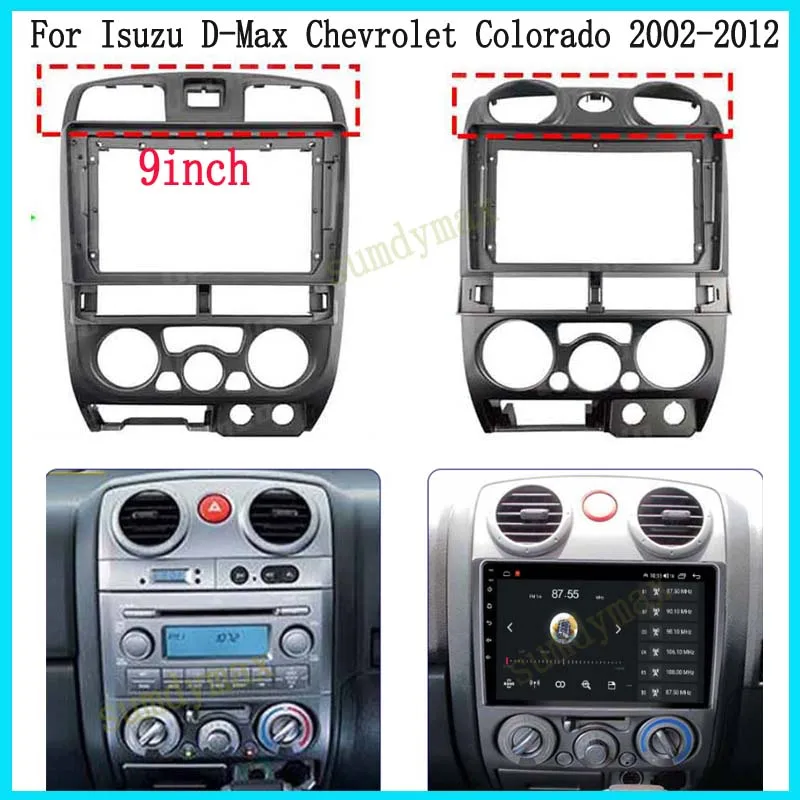 

9inch 2din Car radio Frame Fascia Adapter For Isuzu D-MAX MU-7 chevrolet colorado 2001-2011 Big Screen Audio Dash Fitting Panel