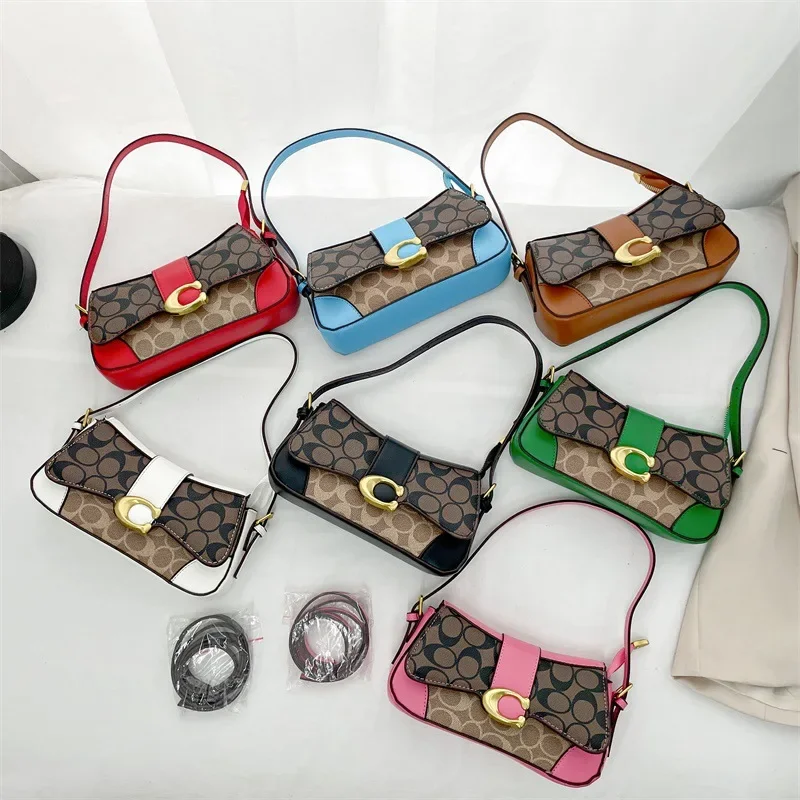

2025 New Crossbody Bag - Multi-Color Patchwork Shoulder Purse, Lightweight Underarm Bag, Small Luxury Handbag for Women‌