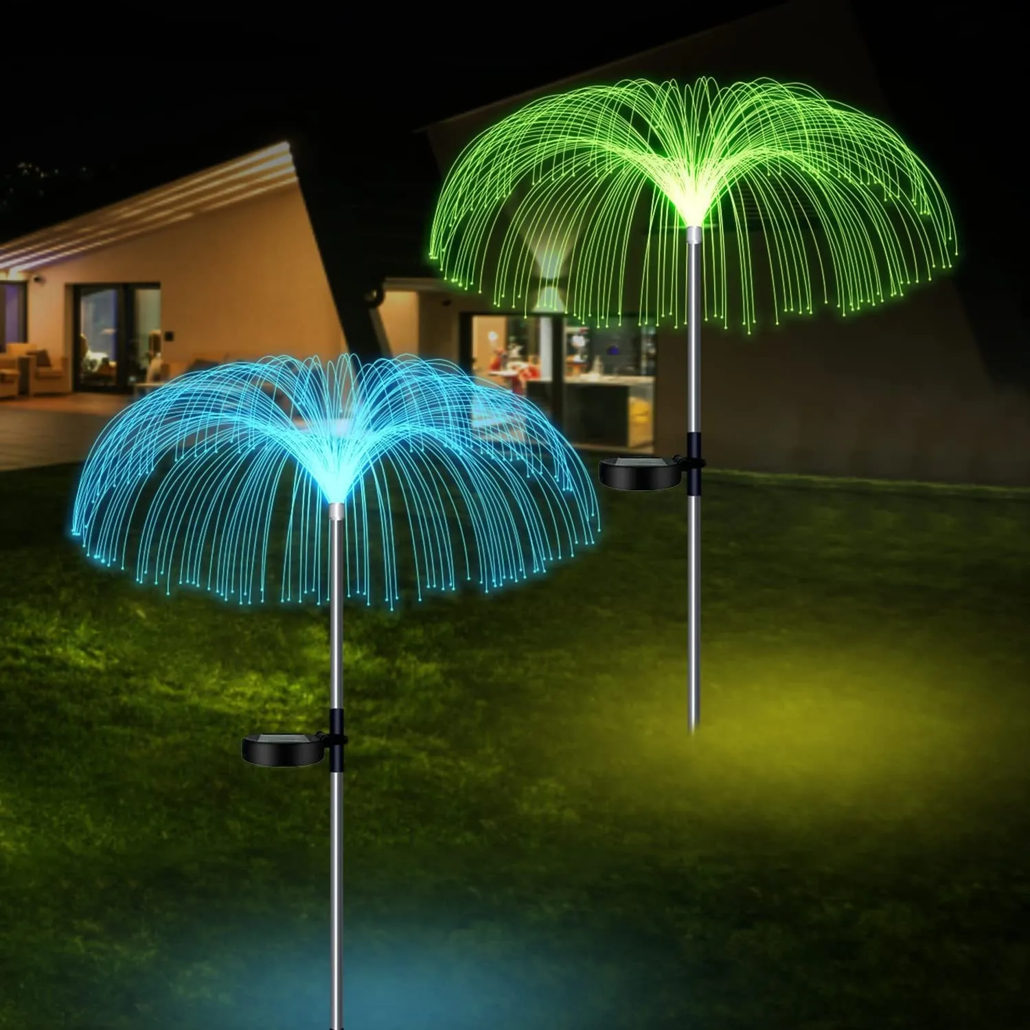 LED Solar Jellyfish Garden Lights Outdoor Christmas Ornaments Yard Balcony Lawn Decoration Solar Powered Flowers Lamp