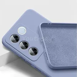 Vivo V25e 멕시코 버전 케이스 커버 Vivo V25e Coque Funda 쉘 소프트 오리지널 액체 실리콘 전화 범퍼 Vivo V25e