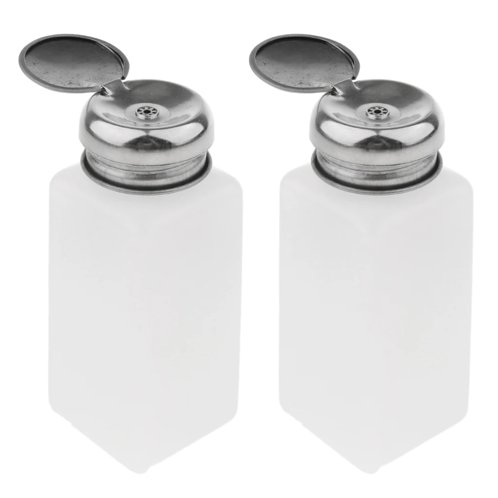 マニキュアリムーバー液体用ディスペンサーボトルプレスポンピング2個